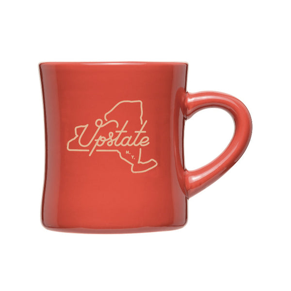 The Upstater Ceramic Diner Mug - Red