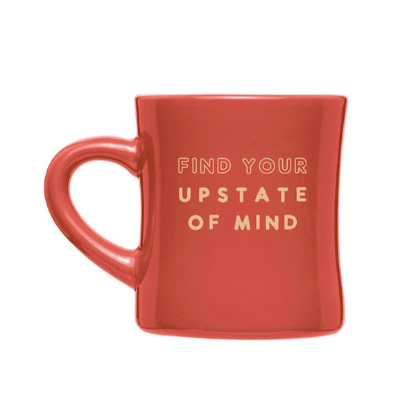 The Upstater Ceramic Diner Mug - Red