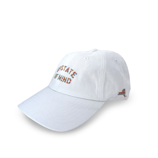Upstate of Mind Pride Dad Cap - White