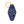Load image into Gallery viewer, Albany Motel Classic Keychain with navy enamel and golden metal.