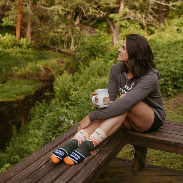 Upstate of Mind Women's Pine Tree Hoodie - Graphite Heather