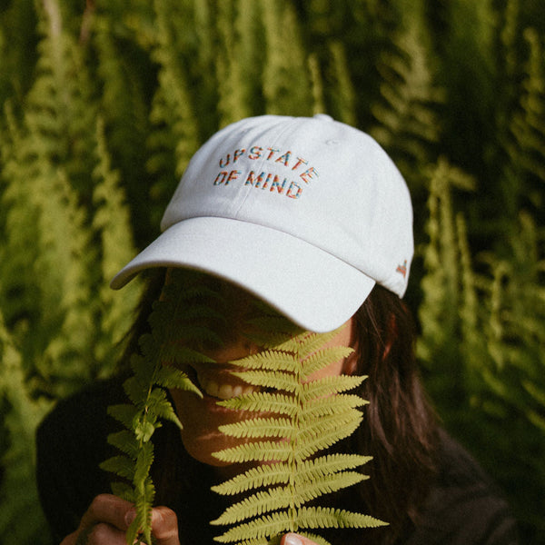 Upstate of Mind Pride Dad Cap - White