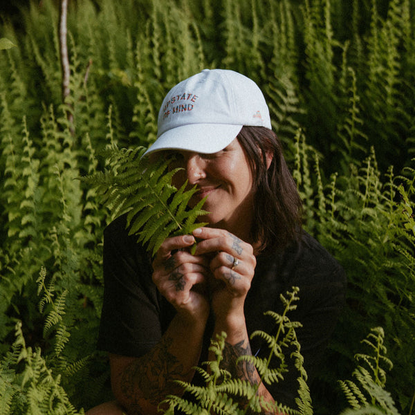 Upstate of Mind Pride Dad Cap - White