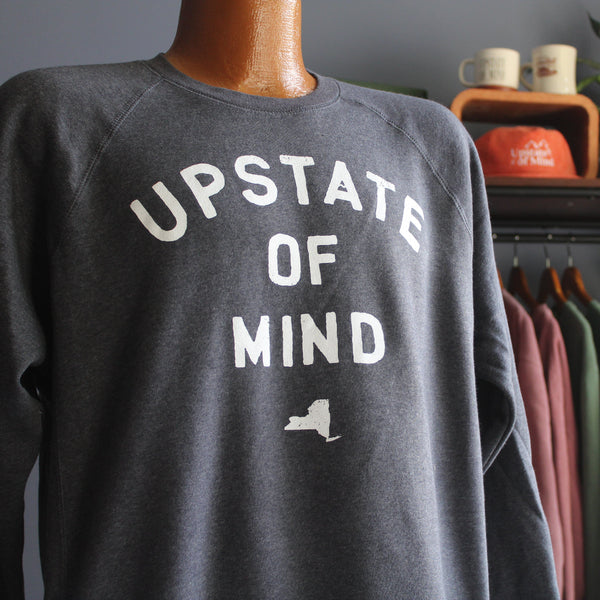 Upstate of Mind Crewneck - Charcoal Heather