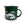 Load image into Gallery viewer, Upstate of Mind Mountain Range Enamel Mug - Green