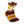Load image into Gallery viewer, Upstate of Mind Maple Leaf Socks. Colors are burgundy and yellow with chevron stripes, blocks of yellow/burgundy, a yellow maple leaf print, and text that reads "Upstate of Mind".