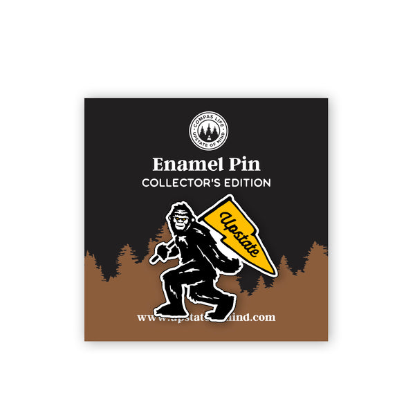 Upstate Squatch Enamel Pin
