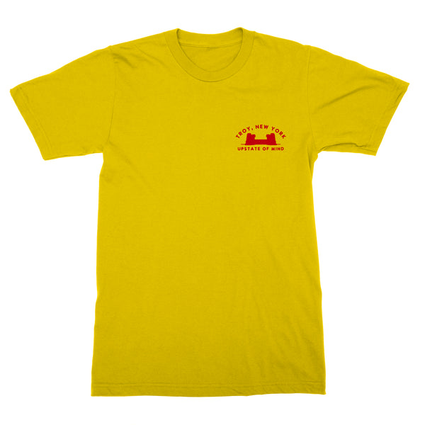 Upstate of Mind - Troy Bridge Tee  (Yellow Tie Dye)