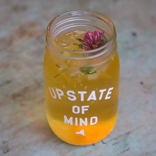 Upstate of Mind Mason Jar Pint Glass