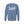 Load image into Gallery viewer, Upstate of Mind - Heritage Script Crewneck - Navy Wash. This crew neck is a super comfy, pigment-dyed fleece that is designed for comfort. Soft hand feel print on a vintage washed sweatshirt. Graphic reads "Upstate of Mind" in a large heritage script text.