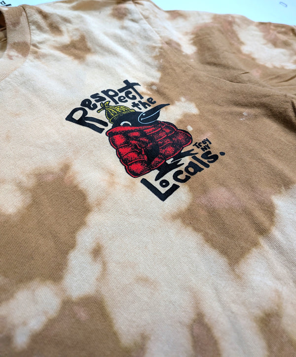Respect the Locals Tee - Crow Splatter Tie Dye