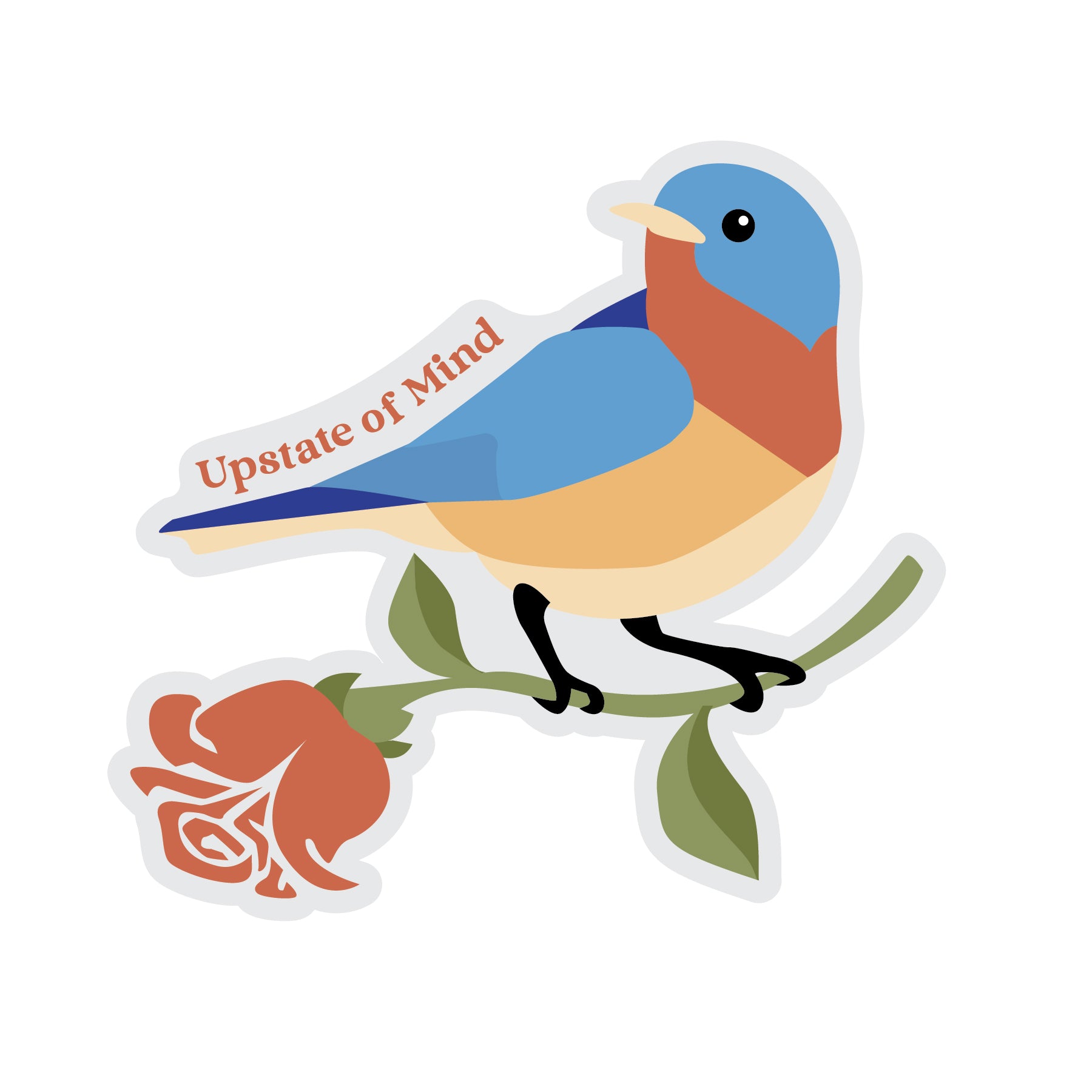 Printed on clear vinyl to let your bird fly free.