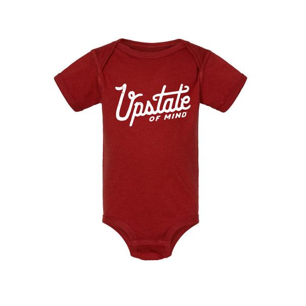 Upstate of Mind Heritage Onesie - Cardinal Red