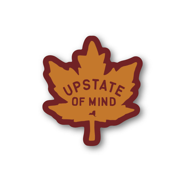 Upstate of Mind Maple Vinyl Sticker