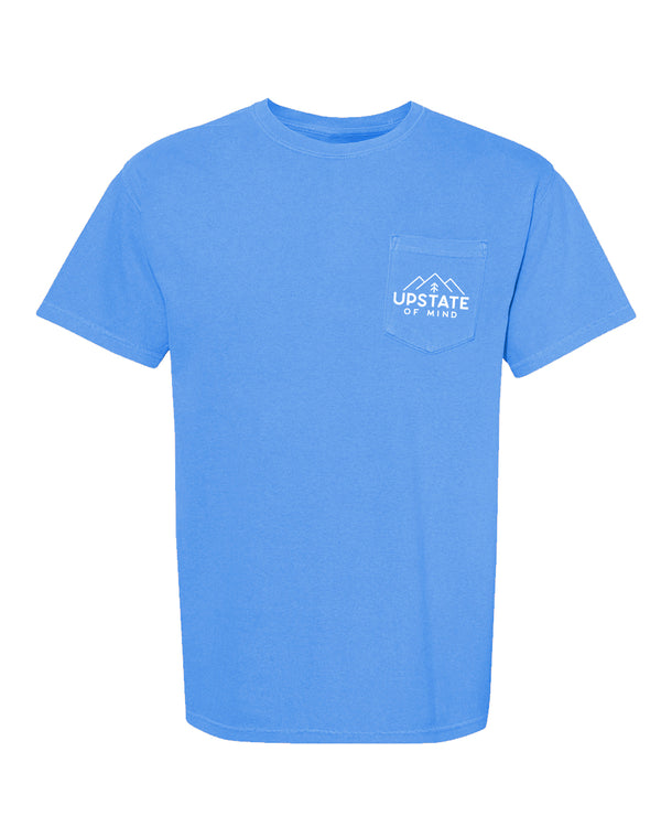 Mountainside Pocket Tee - Ocean Blue