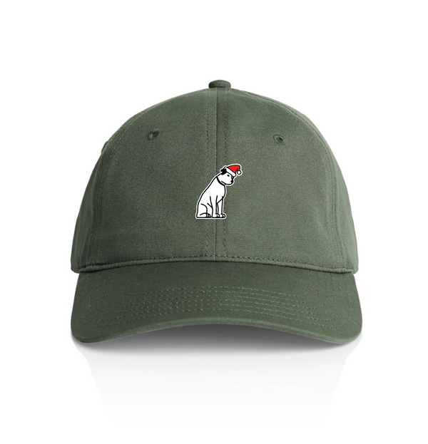 Santa Nipper Dad Cap - Festive Green
