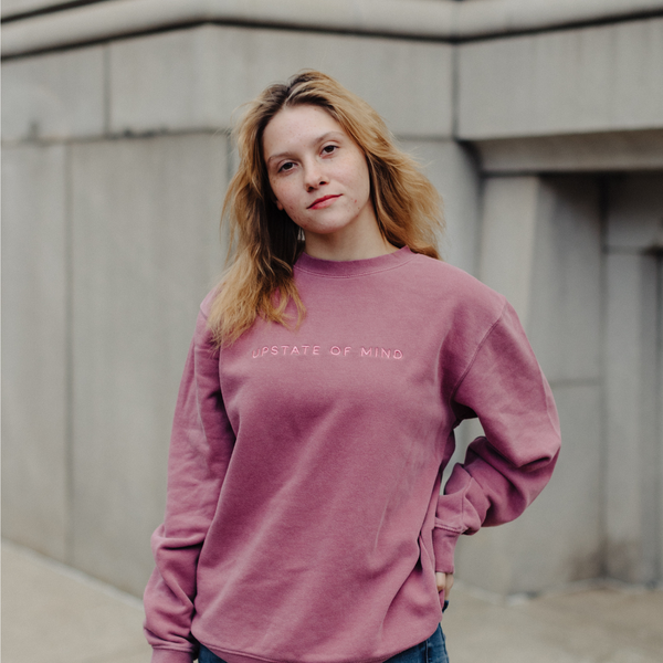 The Standard Stitch Crewneck - Raspberry