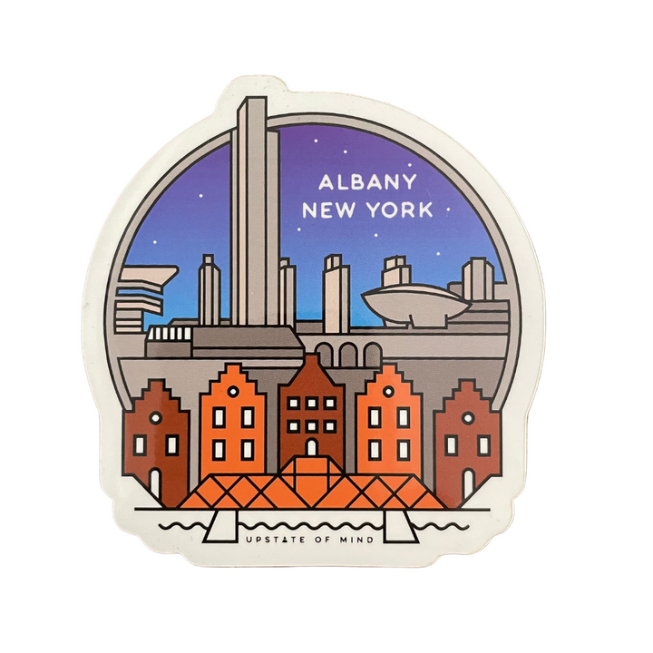 Scoline Sticker Albany Skyline Sticker – Compas Life Apparel