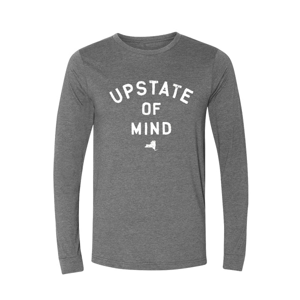 Upstate of Mind Classic Long Sleeve Tee - Gray Heather