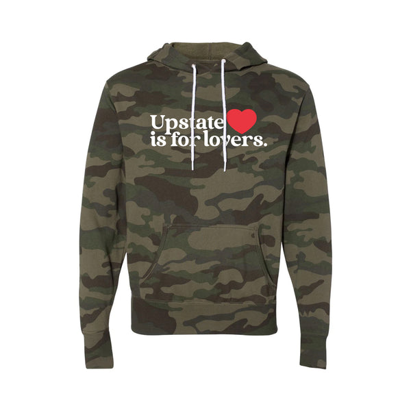 Upstate is for Lovers Camo Hoodie