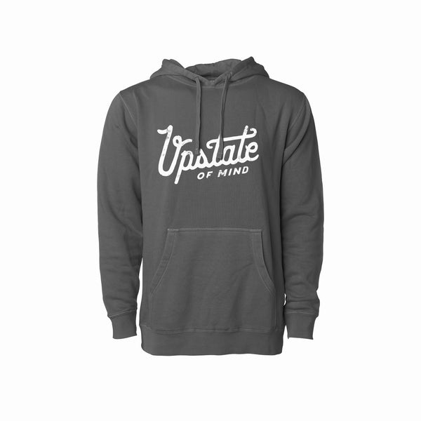 Heritage Script Hoodie - Charcoal Wash