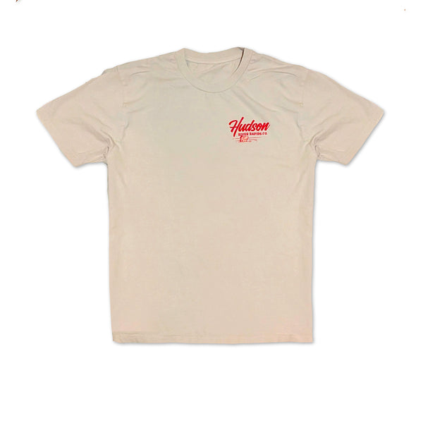 Hudson River Rapids Co. Vintage Tee - Natural Wash Cream