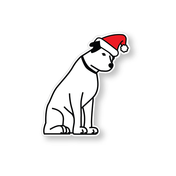 Santa Nipper Vinyl Sticker