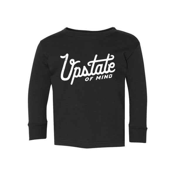 Heritage Script Toddler Longsleeve Tee - Black