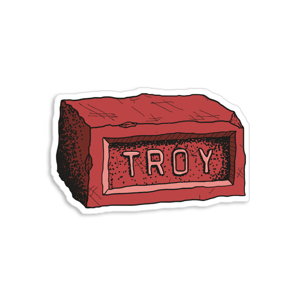 Troy Brick Sticker