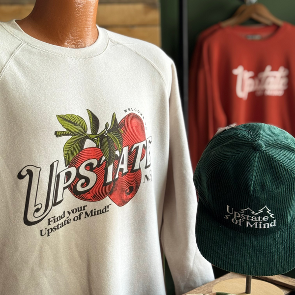 Upstate of Mind NY Crewneck Apple 