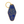 Load image into Gallery viewer, Albany Motel Classic Keychain with navy enamel and golden metal.
