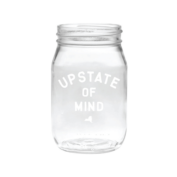 Upstate of Mind Mason Glass Jar