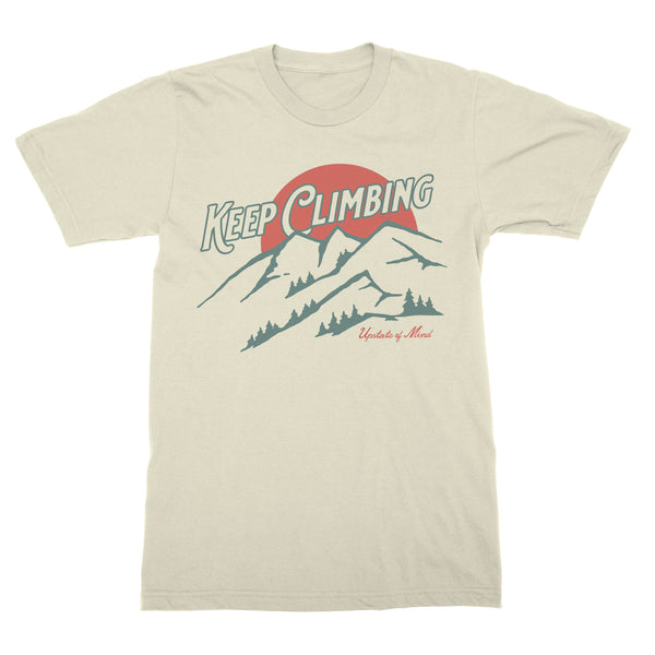 Keep Climbing Graphic Tee - Cream