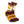 Load image into Gallery viewer, Upstate of Mind Maple Leaf Socks. Colors are burgundy and yellow with chevron stripes, blocks of yellow/burgundy, a yellow maple leaf print, and text that reads &quot;Upstate of Mind&quot;.

