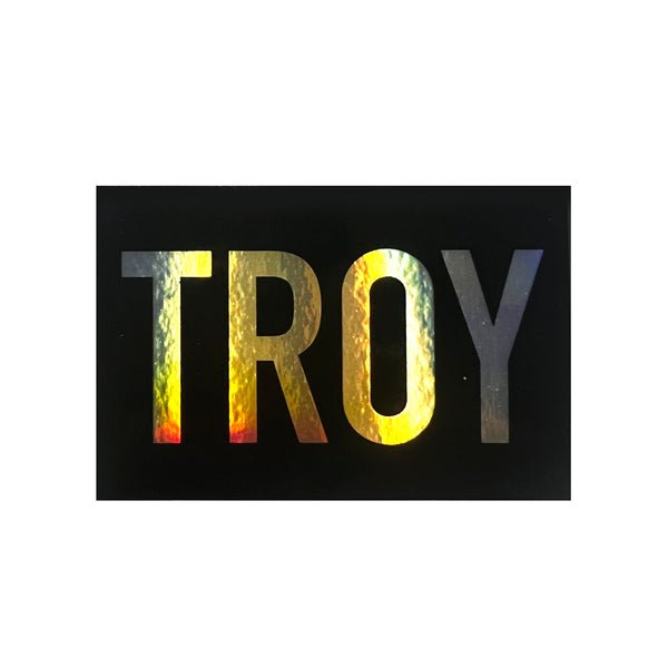 Troy Sticker - Metallic Hombre