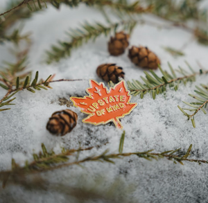 Upstate of Mind Maple Enamel Pin