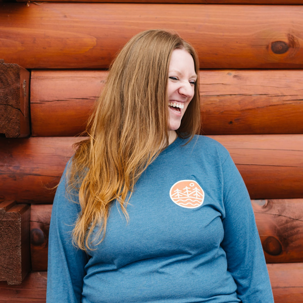 Live for the Adventure Long Sleeve Shirt - Deep Teal Heather