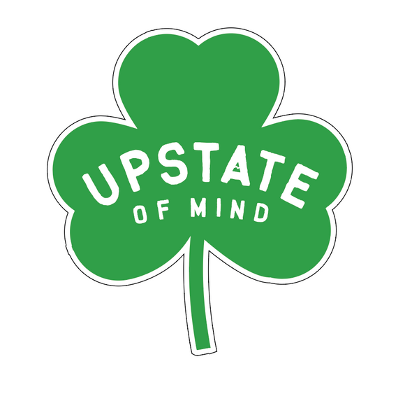 Upstate of Mind Shamrock Sticker