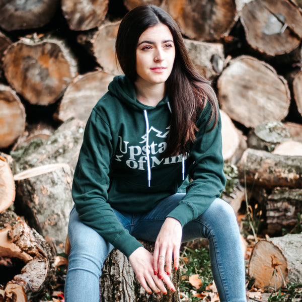 Upstate of Mind - Pine Tree Pullover - Forest Heather