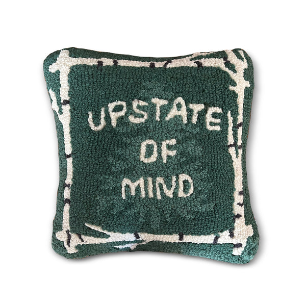Upstate of Mind Hooked Wool Pillow