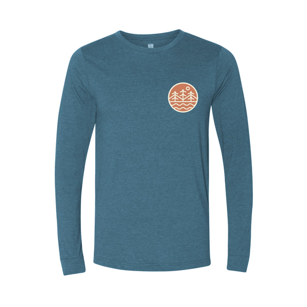 Live for the Adventure Long Sleeve Shirt - Deep Teal Heather