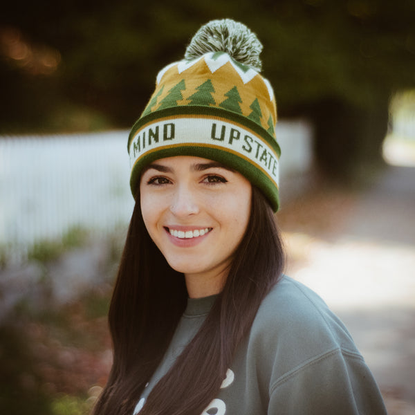 Upstate of Mind Retro Pom Beanie