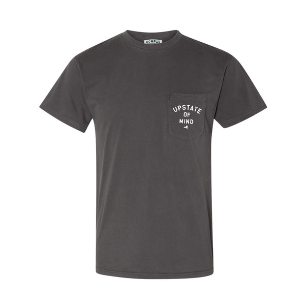 Upstate of Mind - Pocket Tee - Slate Grey